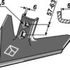 Gåsefodsskær 254mm