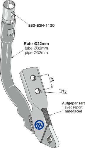 Holder for såskær