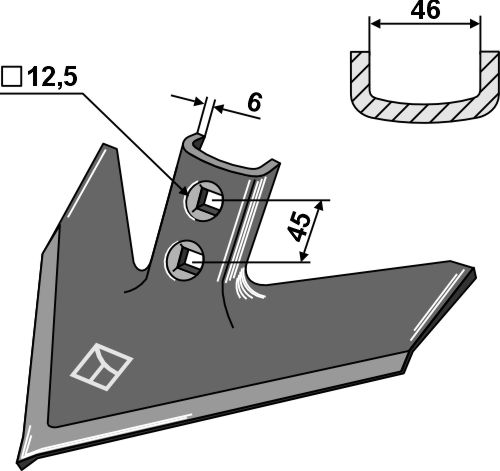Gåsefodsskær 180mm