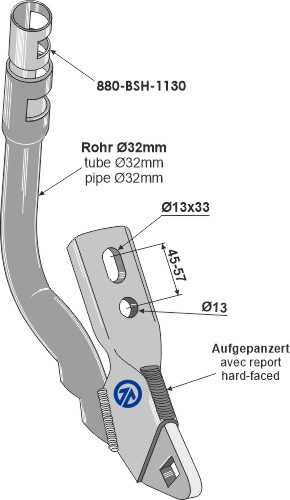 Holder for såskær