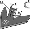 Gåsefodsskær 250mm