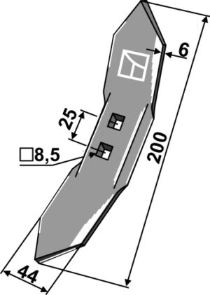 Harvespids 200x44x6 - K28