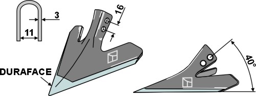 Gåsefodsskær 140mm - DURAFACE