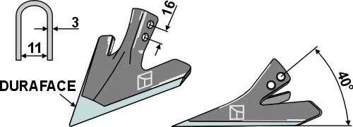 Gåsefodsskær 120mm - DURAFACE