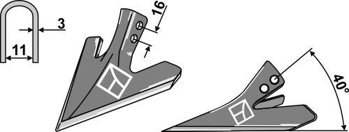 Gåsefodsskær 120mm