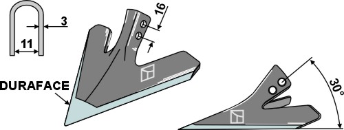 Gåsefodsskær 180mm - DURAFACE