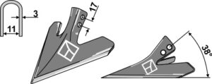 Gåsefodsskær 140mm