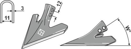 Gåsefodsskær 120mm