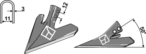Gåsefodsskær 140mm