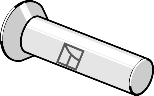 Nitte forsænket Ø5x25