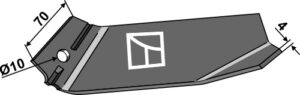 Hyppeplovskær 210mm - venstre