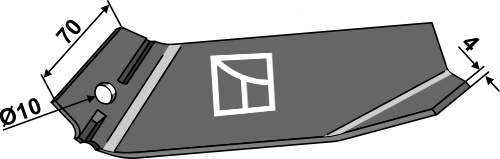 Hyppeplovskær 210mm - venstre