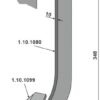 Tand med skær 140mm