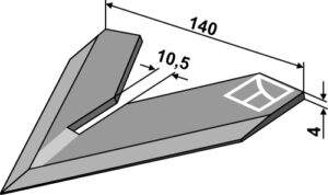 1.10.1099 Gåsefodsskær 140mm