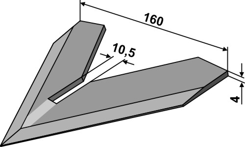 Gåsefodsskær 160mm
