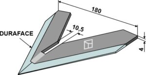 Gåsefodsskær 180mm - DURAFACE