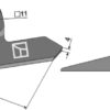 Gåsefodsskær 220mm