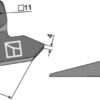 Gåsefodsskær 160mm