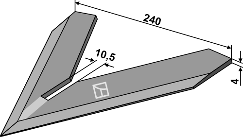 Gåsefodsskær 240mm