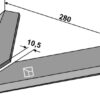 Gåsefodsskær 280mm