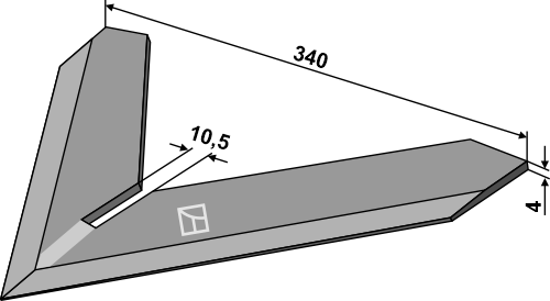 Gåsefodsskær 340mm