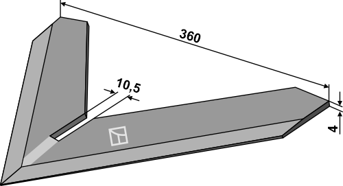 Gåsefodsskær 360mm