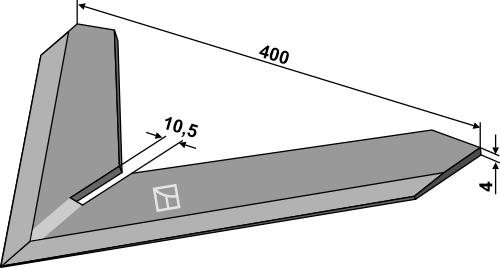 Gåsefodsskær 400mm