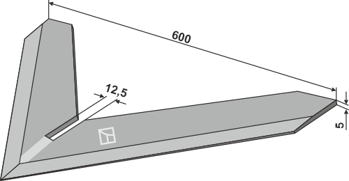 Gåsefodsskær 600mm