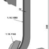 Tand med skær 220mm