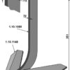 Tand med skær 280mm
