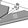 Gåsefodsskær 80mm