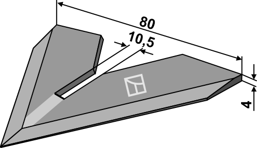 Gåsefodsskær 80mm