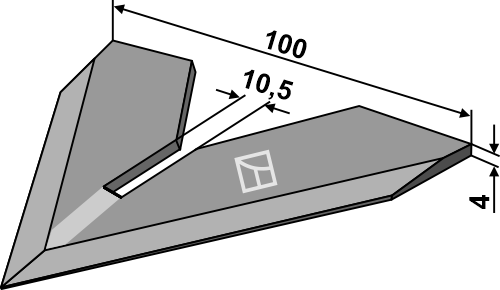 Gåsefodsskær 100mm