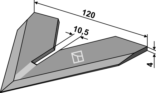 Gåsefodsskær 120mm
