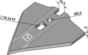 1.10.1242 Gåsefodsskær 100mm