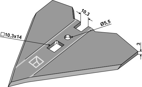Gåsefodsskær 120mm