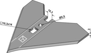 Gåsefodsskær 140mm