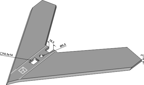 Gåsefodsskær 240mm