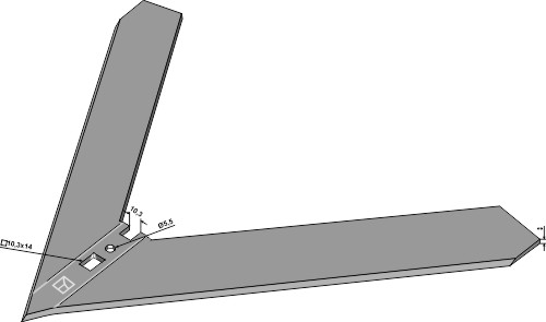 Gåsefodsskær 380mm