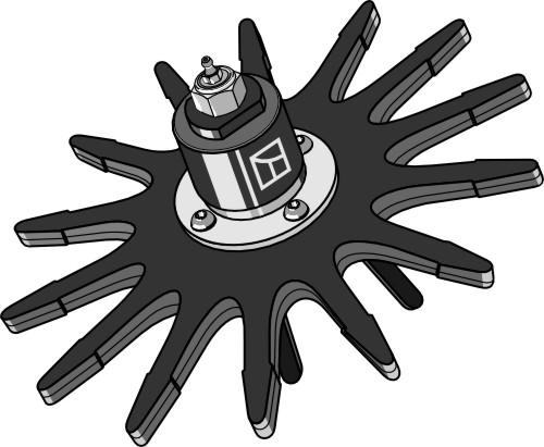 Komplet Fingerstjernehjul Ø310mm