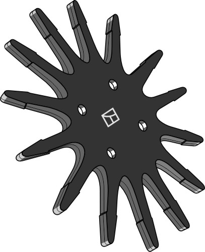 Fingerstjernehjul Ø370mm