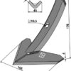 Gåsefodsskær 165mm