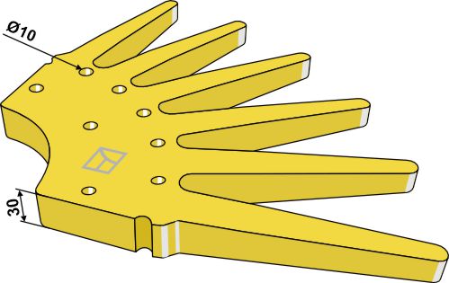 Fingerstjernehjul Ø700mm