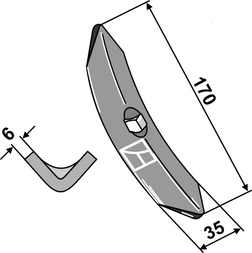 Harvespids 170x35x6mm