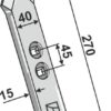 Sporløsner skær 270x15mm