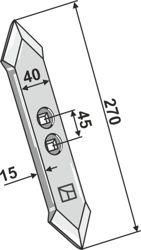 Sporløsner skær 270x15mm