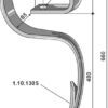 Harvetand 32 x 12 med spids