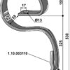 Harvetand 45x10 med spids