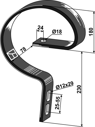 Overdel 40x12