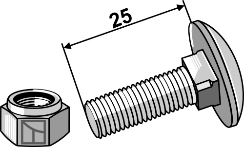Bolt M8x25